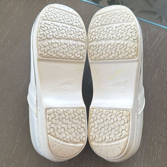 DANSKO XP Women's White Leather Professional Work Slip On Clog Shoes Size 42 EUC - Picture 8 of 13